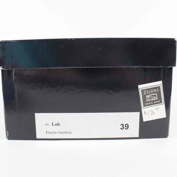 Luc Berjen Sz 39 Charcoal Black Elastic Bambou 1.5" Ankle Booties - Picture 10 of 11